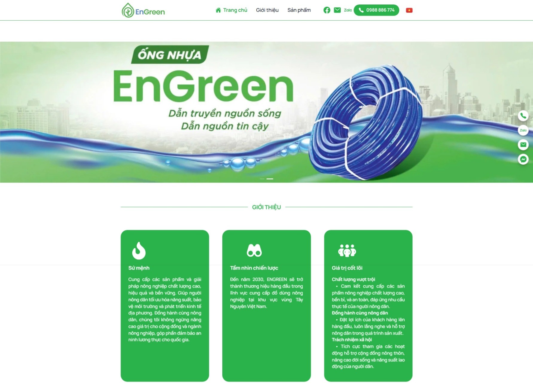 EnGreen Landing Page